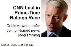CNN Last in Prime-Time Ratings Race