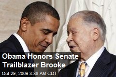Obama Honors Senate Trailblazer Brooke