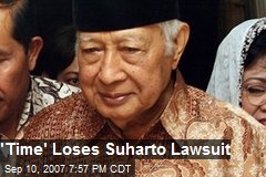 'Time' Loses Suharto Lawsuit