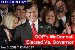 GOP's McDonnell Elected Va. Governor
