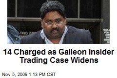 14 Charged as Galleon Insider Trading Case Widens