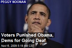 Voters Punished Obama, Dems for Going Deaf