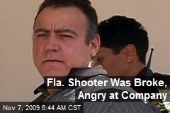 Fla. Shooter Was Broke, Angry at Company