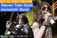 Steven Tyler Quits Aerosmith: Band