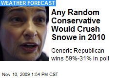 Any Random Conservative Would Crush Snowe in 2010