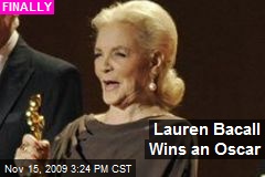 Lauren Bacall Wins an Oscar