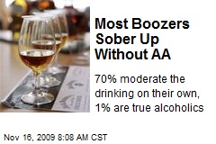 Most Boozers Sober Up Without AA