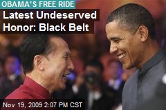 Latest Undeserved Honor: Black Belt