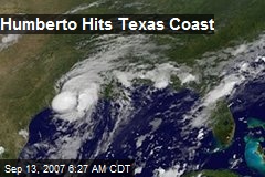 Humberto Hits Texas Coast