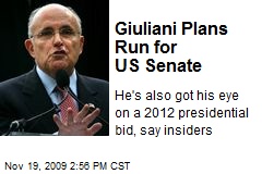 Giuliani Plans Run for US Senate