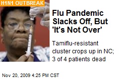Flu Pandemic Slacks Off, But 'It's Not Over'