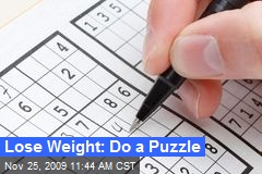 Lose Weight: Do a Puzzle