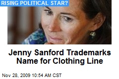 Jenny Sanford Trademarks Name for Clothing Line