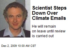 Scientist Steps Down Over Climate Emails