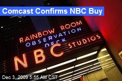 Comcast Confirms NBC Buy