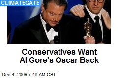 Conservatives Want Al Gore's Oscar Back