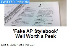 'Fake AP Stylebook' Well Worth a Peek