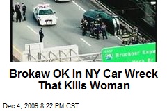 Brokaw OK in NY Car Wreck That Kills Woman