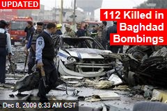 112 Killed in Baghdad Bombings