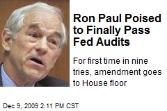 Ron Paul Poised to Finally Pass Fed Audits