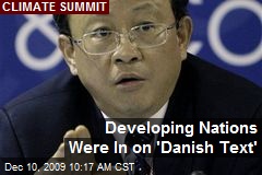 Developing Nations Were In on 'Danish Text'