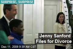Jenny Sanford Files for Divorce