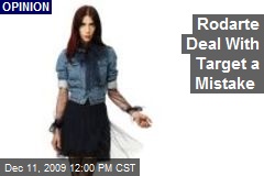 Rodarte Deal With Target a Mistake