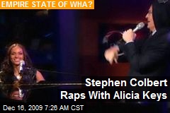 Stephen Colbert Raps With Alicia Keys
