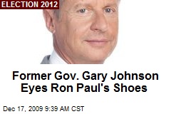 Former Gov. Gary Johnson Eyes Ron Paul's Shoes