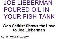 Web Satirist Shows the Love to Joe Lieberman