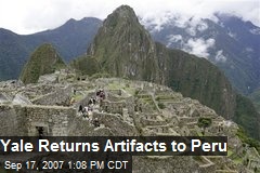 Yale Returns Artifacts to Peru