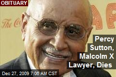 Percy Sutton, Malcolm X Lawyer, Dies