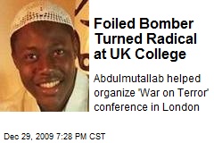 Foiled Bomber Turned Radical at UK College