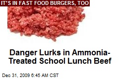 Danger Lurks in Ammonia-Treated School Lunch Beef