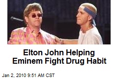 Elton John Helping Eminem Fight Drug Habit