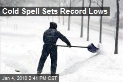 Cold Spell Sets Record Lows