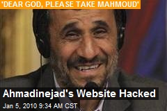 Ahmadinejad's Website Hacked
