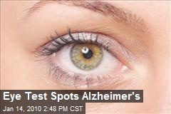 Eye Test Spots Alzheimer's