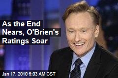 As the End Nears, O'Brien's Ratings Soar