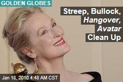 Streep, Bullock, Hangover, Avatar Clean Up
