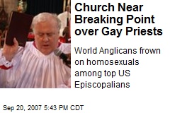Church Near Breaking Point over Gay Priests