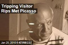 Tripping Visitor Rips Met Picasso