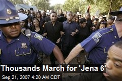 Thousands March for 'Jena 6'