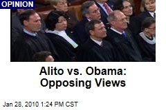 Alito vs. Obama: Opposing Views