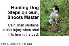 Hunting Dog Steps on Gun, Shoots Master