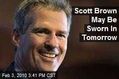 Scott Brown May Be Sworn In Tomorrow