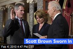 Scott Brown Sworn In