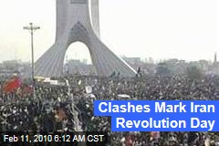 Clashes Mark Iran Revolution Day