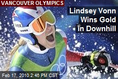 Lindsey Vonn Wins Gold in Downhill
