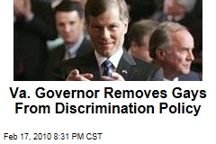 Va. Governor Removes Gays From Discrimination Policy